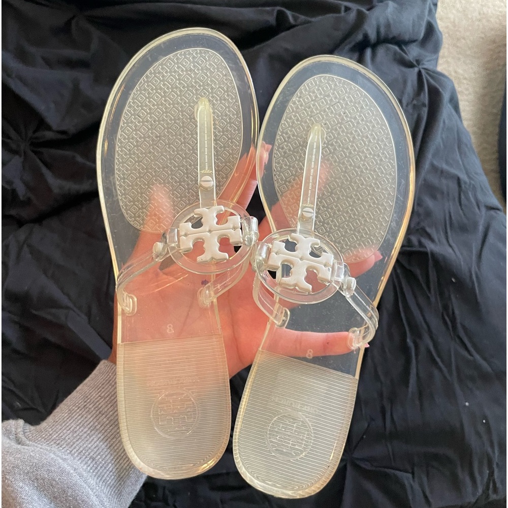 Tory Burch clear jelly sandals
